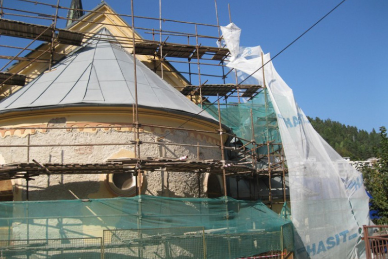 Oprava fasády Evanjelický kostol Krompachy